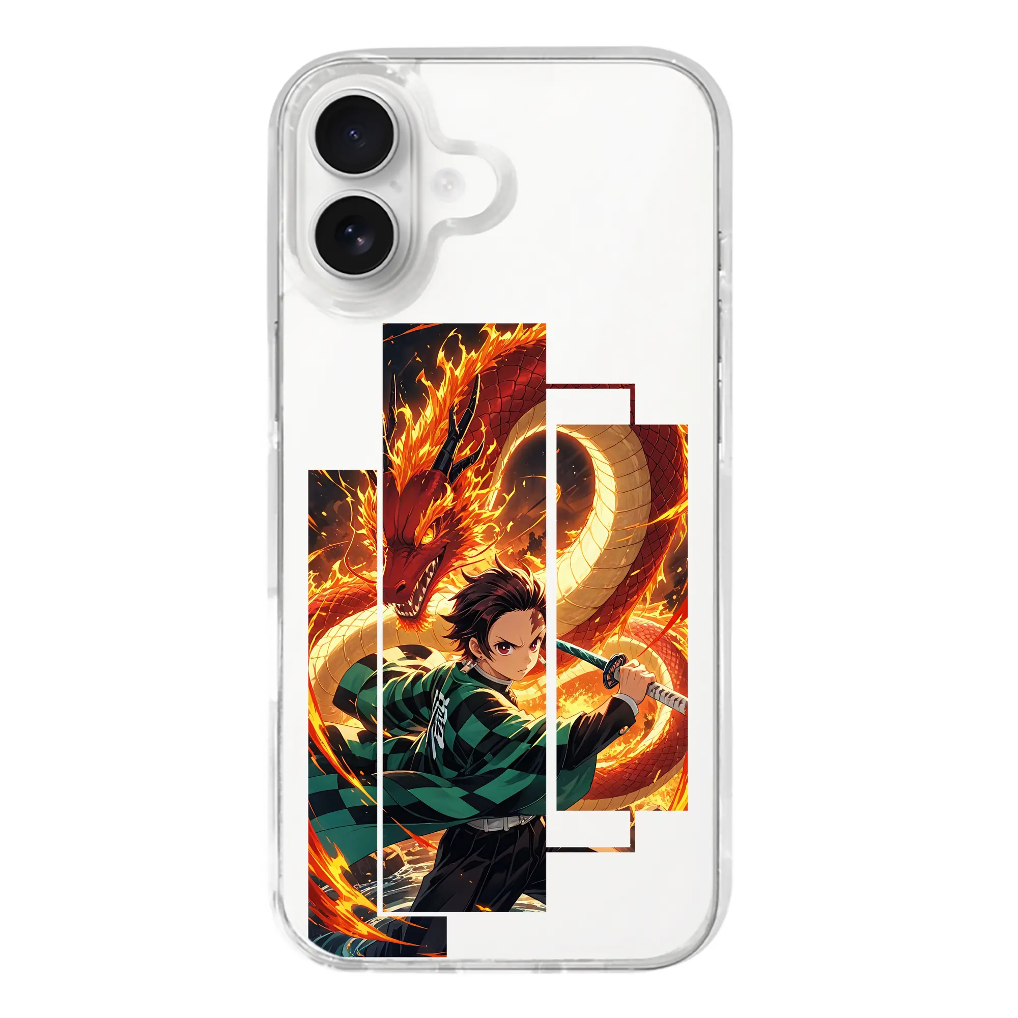 鬼滅の刃 グッズ,竈門 炭治郎 - iPhone 17シリーズ 透明スマホケース – 薄型・耐衝撃・精密フィット保護カバー